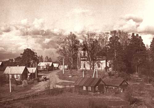Общий вид села с церковью Иоанна Богослова